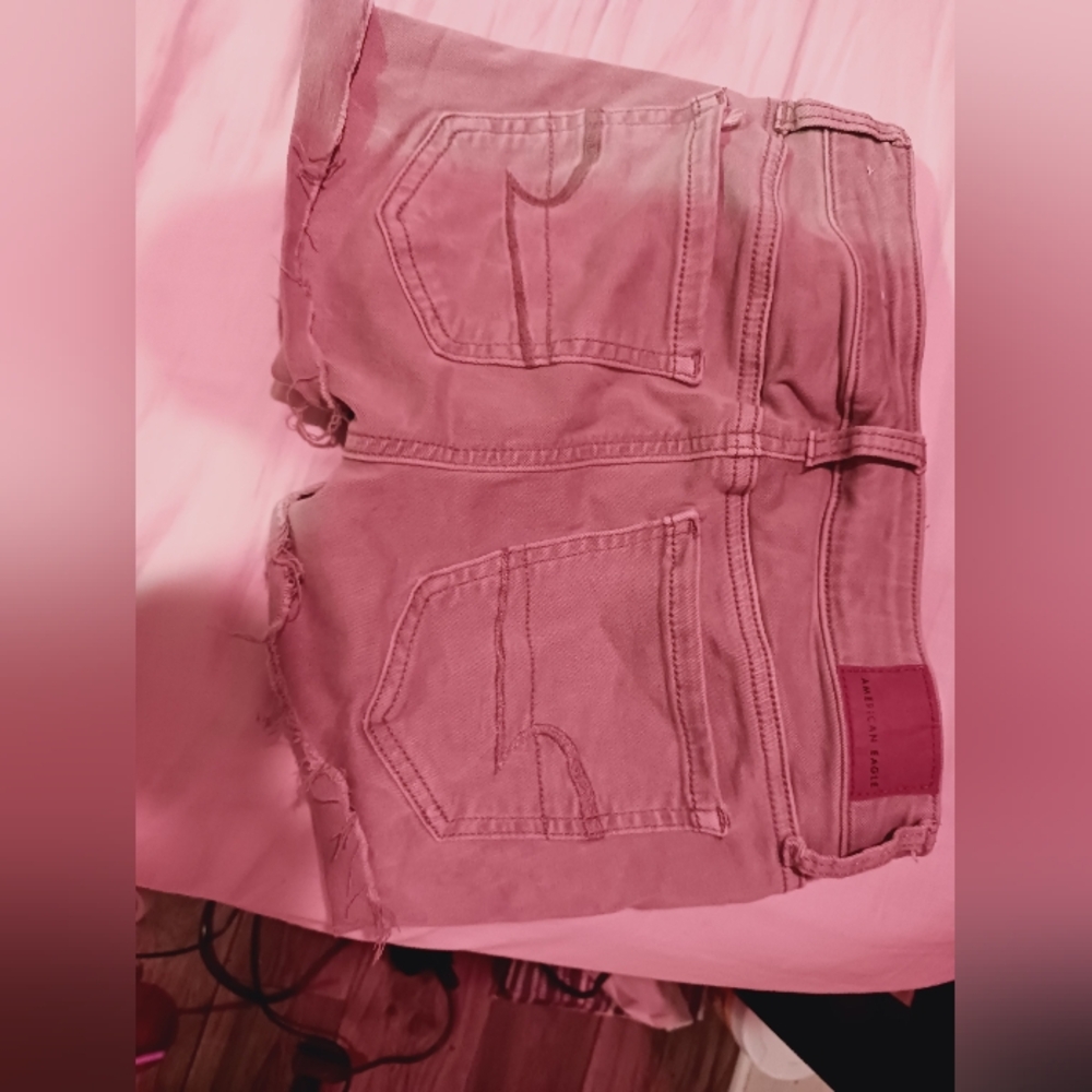 American eagle Grey washed distressed shorts